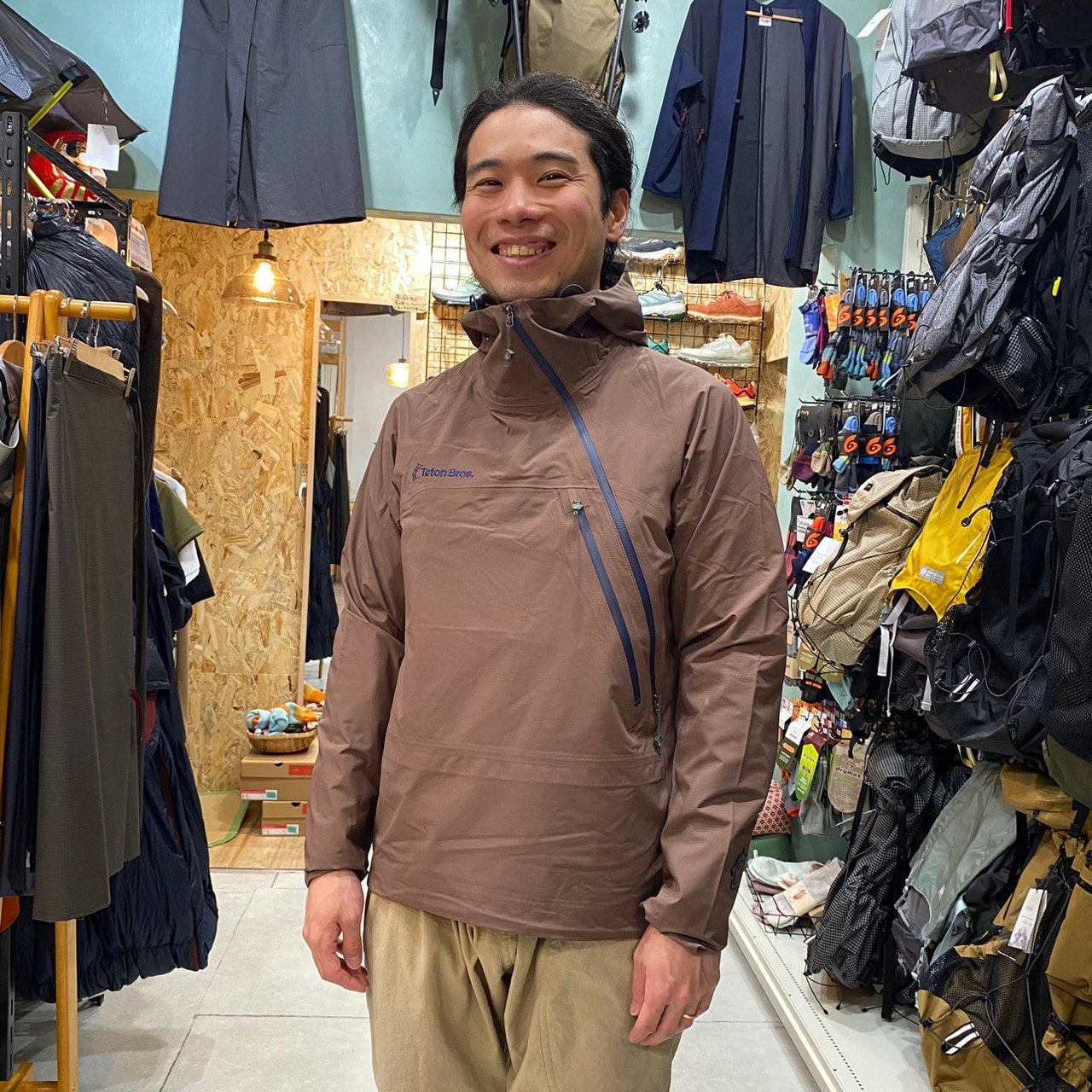 Tsurugi Lite Jacket (UNISEX) (通気性あり/レインジャケット)【Teton