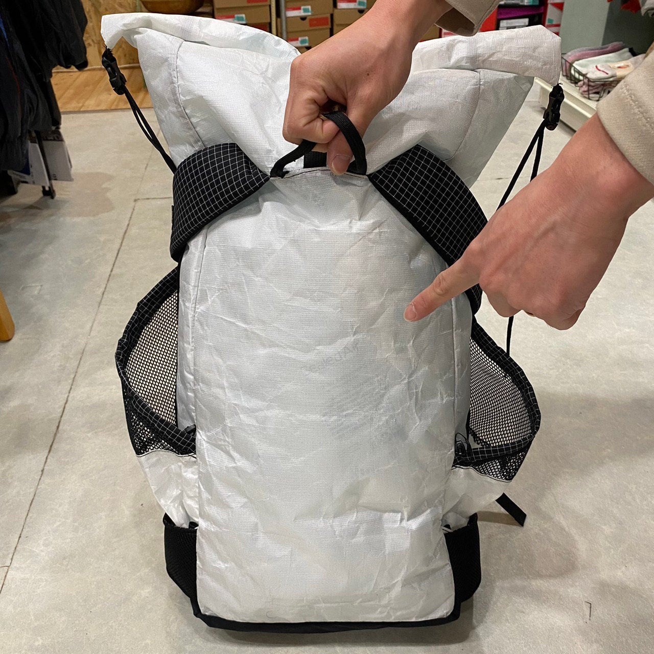 Big Step Pack(最大47L/超軽量/別注雪山登山対応ver.)【ZIMMER BUILT】